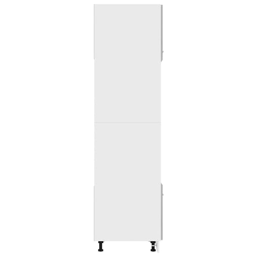 NNEVL Microwave Cabinet Concrete Grey 60x57x207 cm Chipboard