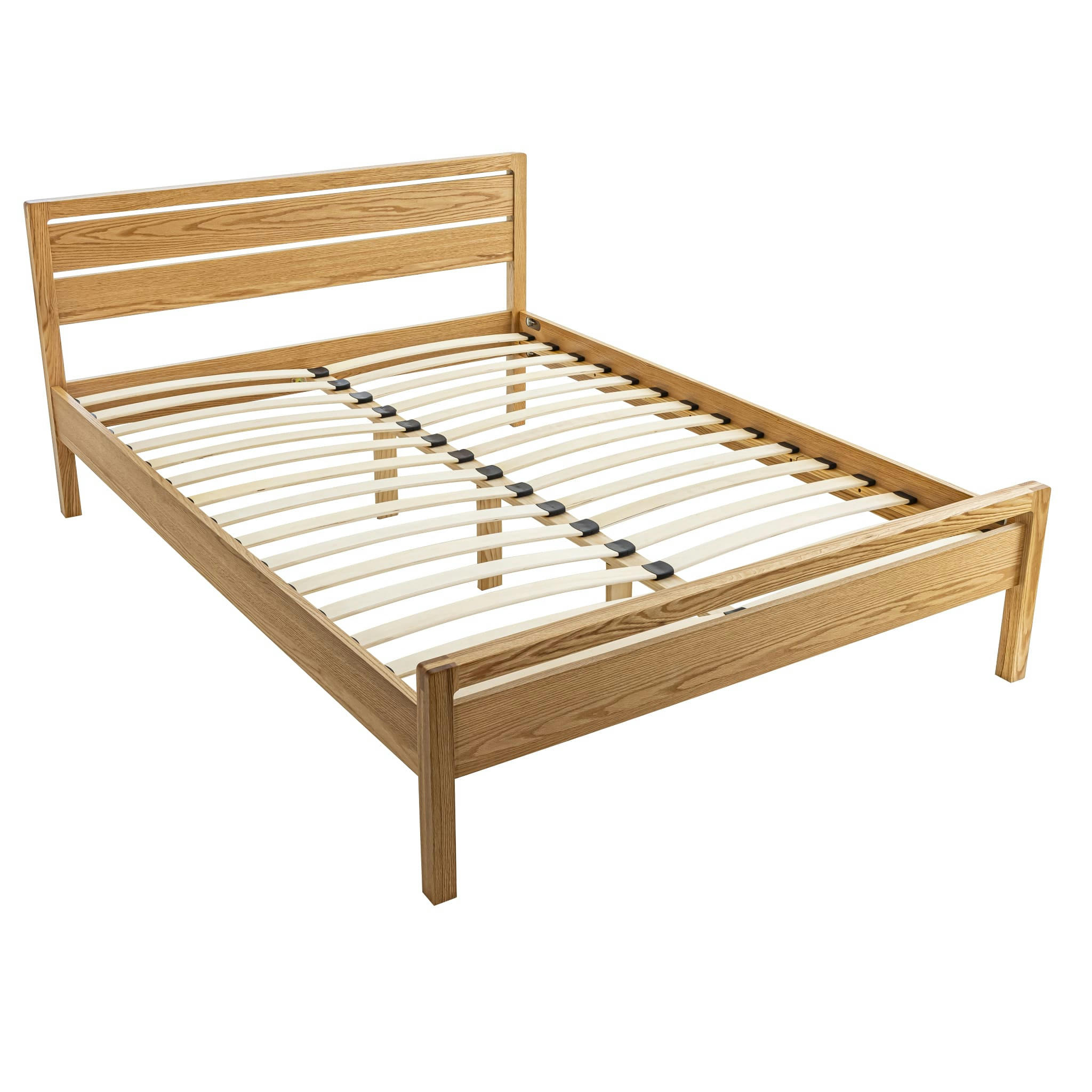 - Lit avec tête de lit bois massif 140x190