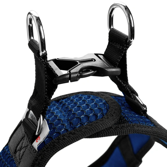 Geschirr, XS-S, polyester/mesh, blau