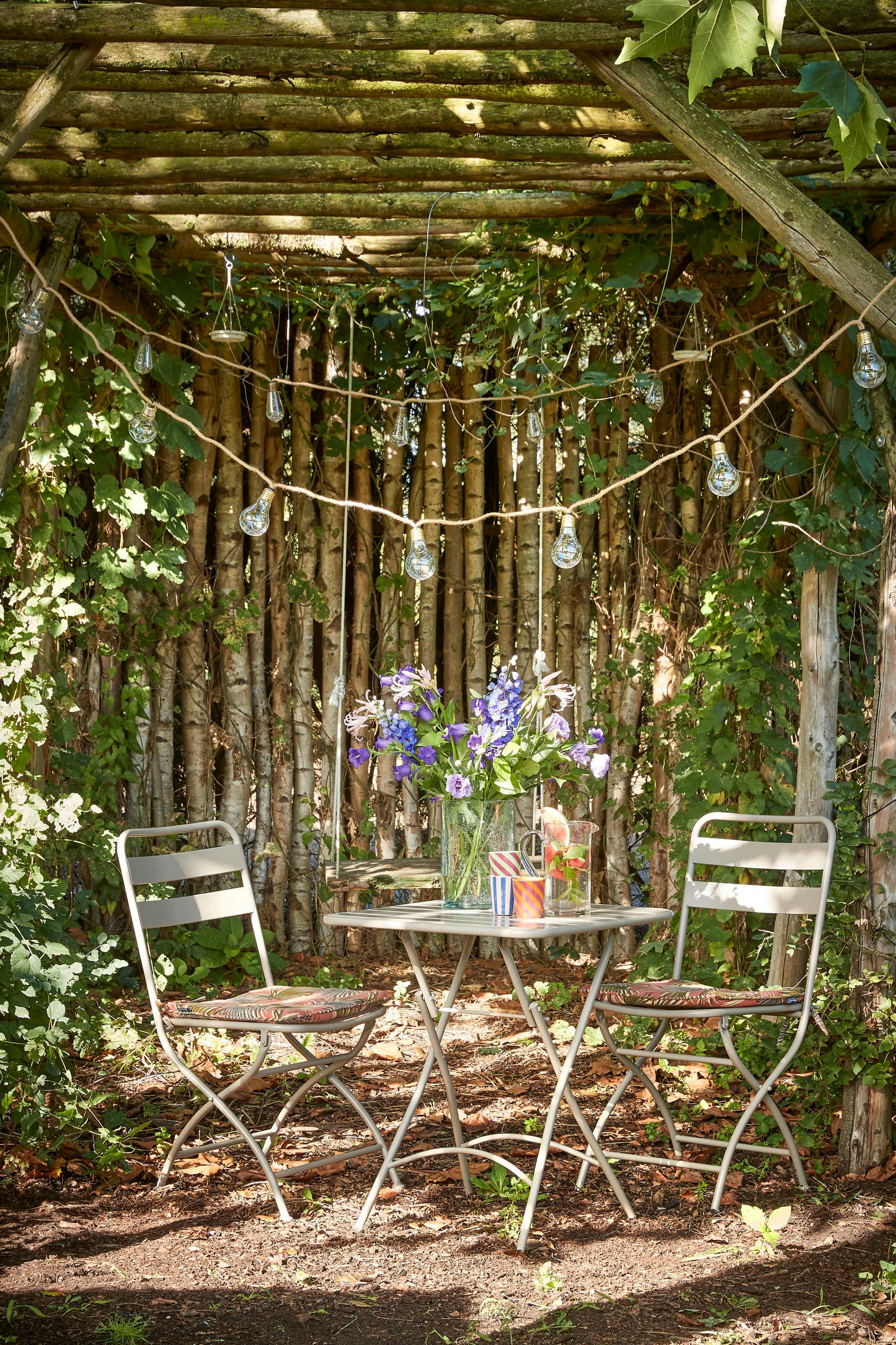 FLORA - Coussin de chaise d'exterieur orange 40x40