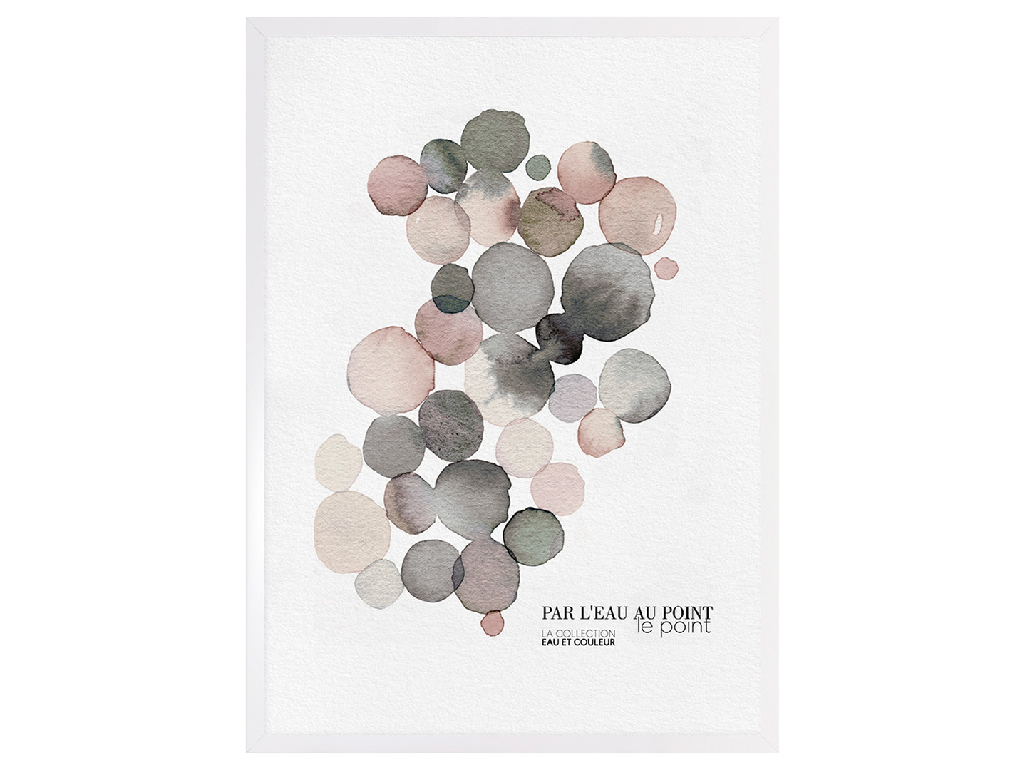 Obraz w ramie Watercolor Circles No.1 53x73 cm