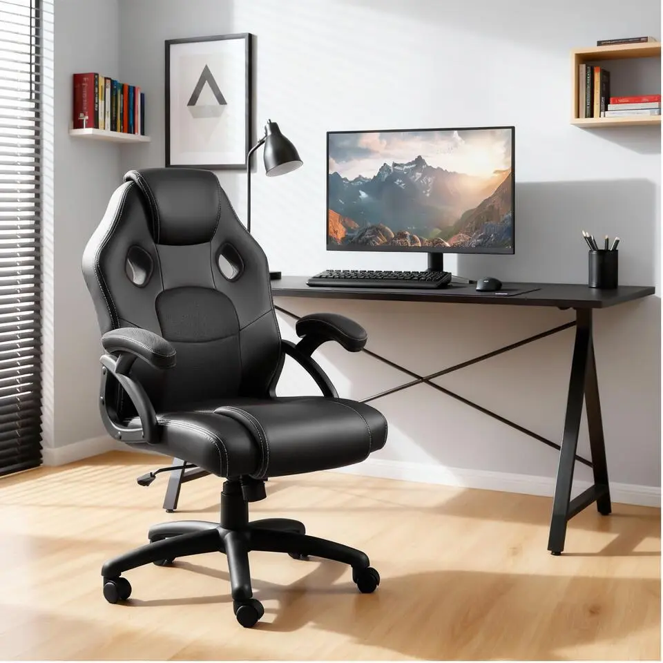 tectake Bureaustoel Mike, Zwart