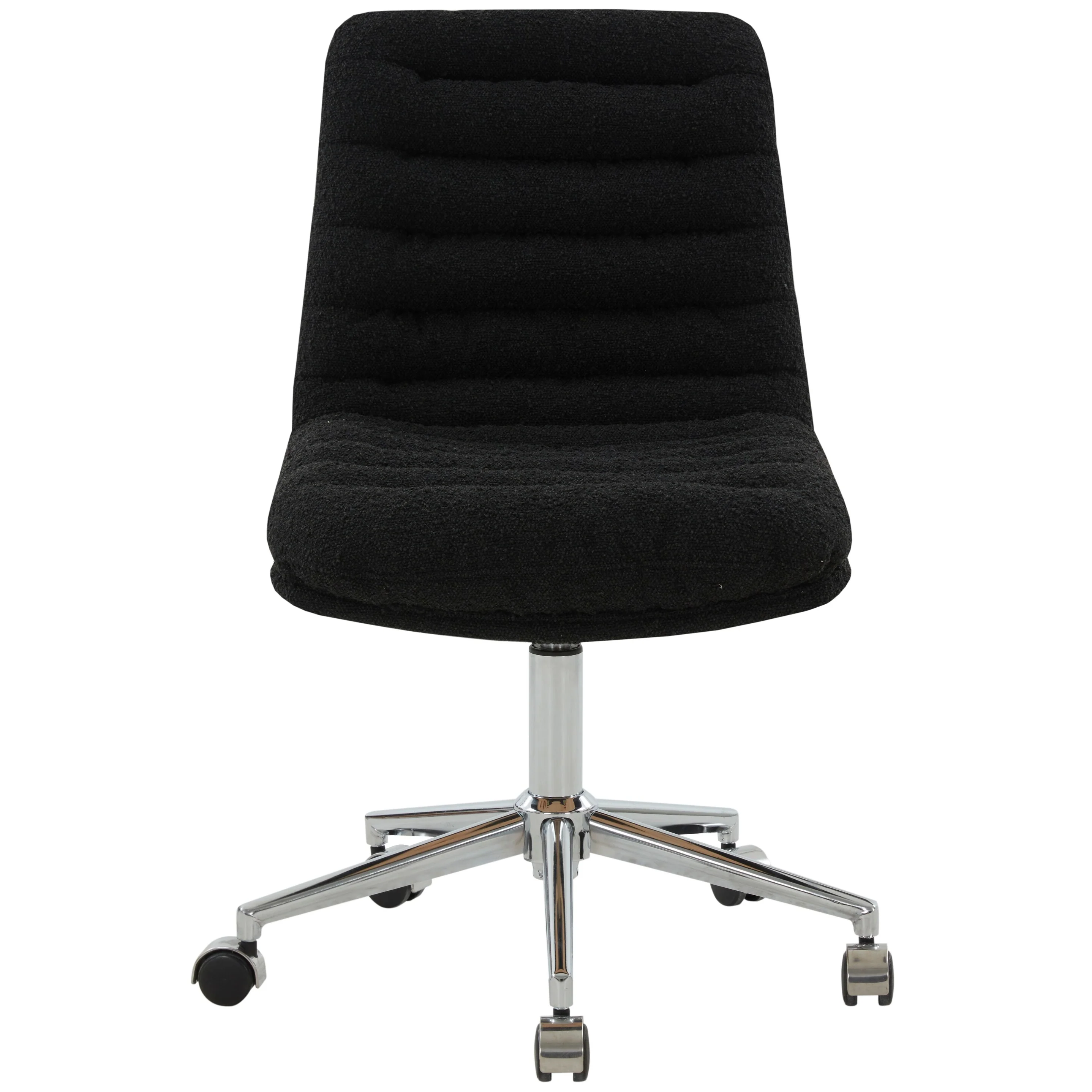 SAFAVIEH Couture Maialen Swivel Desk Chair - 21 In W x 26 In D x 34 In H - 21Wx26Dx34H