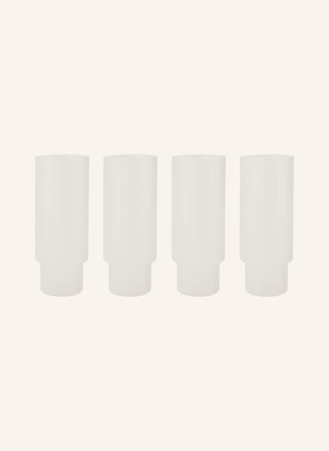 Ferm LIVING 4er-Set Cocktailgläser RIPPLE