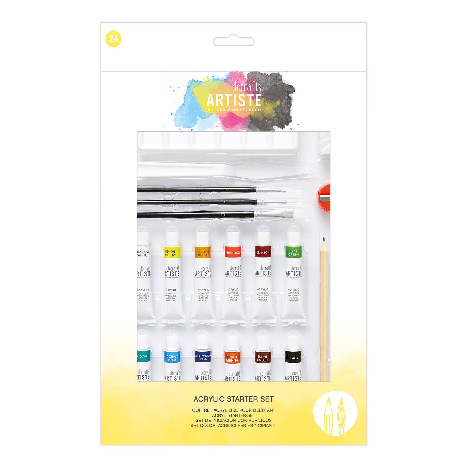 Artiste Acrylic Starter Set 24 Pieces