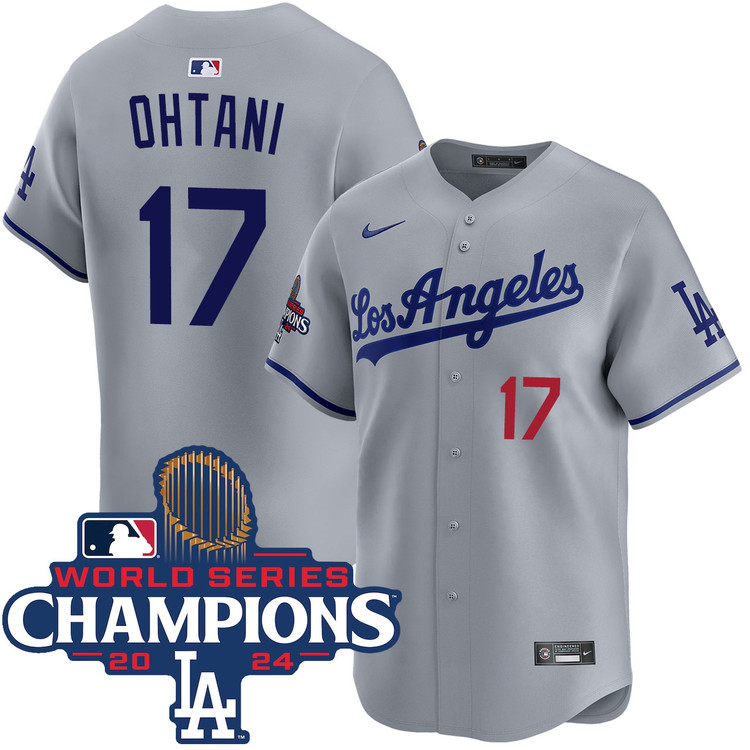 Shohei Ohtani Los Angeles Dodgers Nike 2024 World Series Champions Alternate Limited Player Jersey - Gray