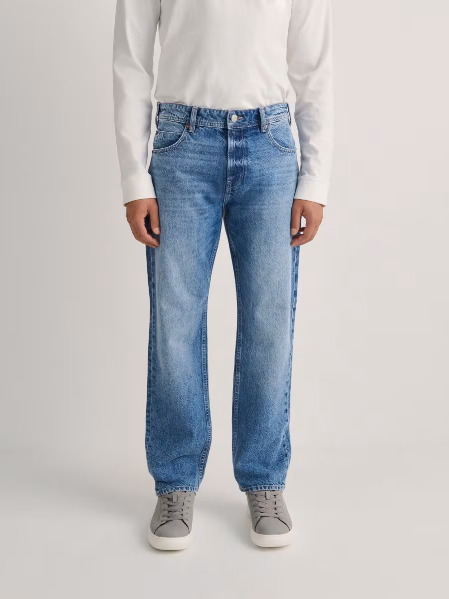 Regular Jeans With Wash Effect