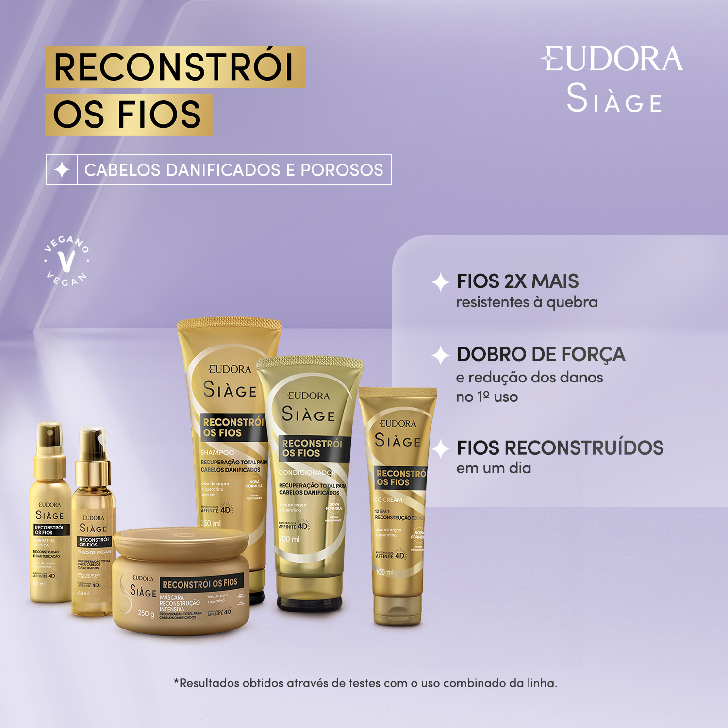 Máscara Capilar Siàge Reconstrói Os Fios 250g