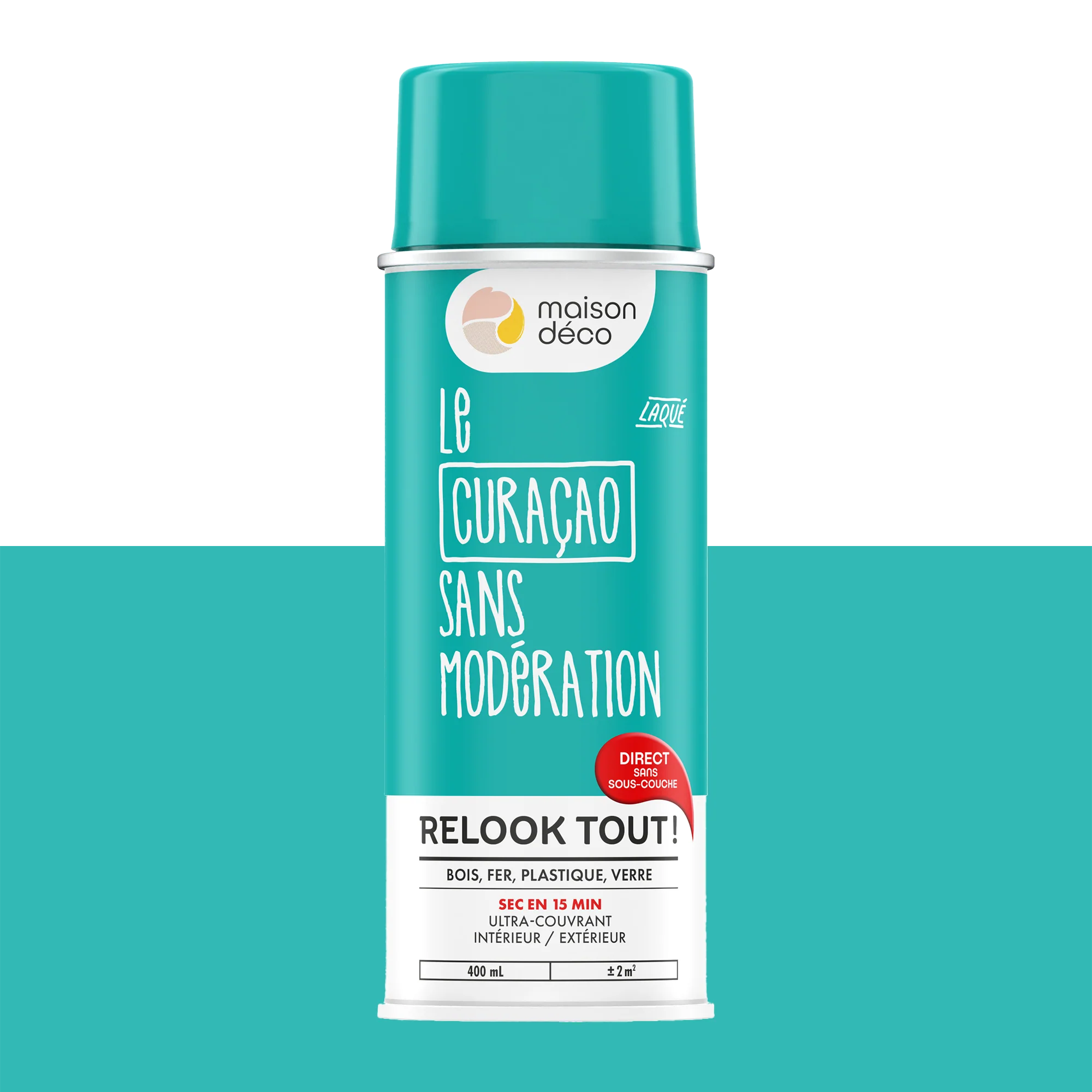 Relook tout aérosol Peinture Bombe de peinture curacao Brillant 0,4 L