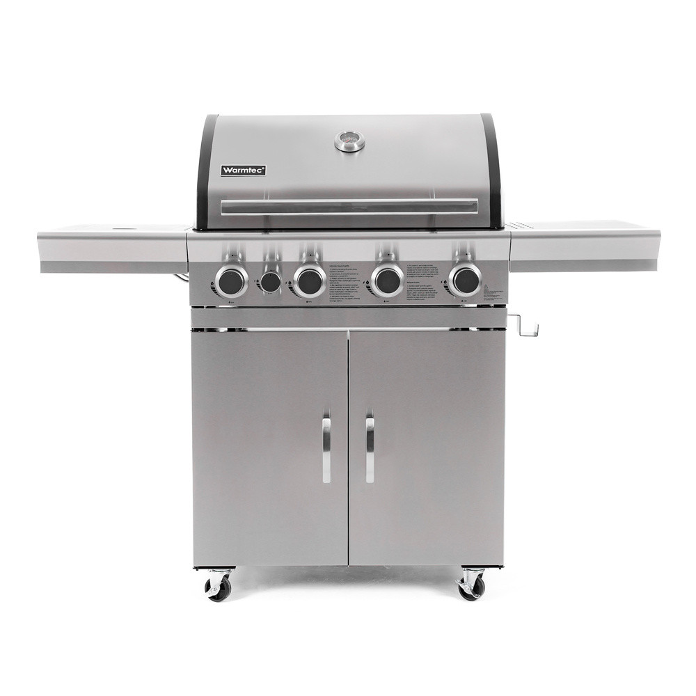 Ogrodowy grill gazowy Warmtec SilverFlame 17,5 kW 4 kółka