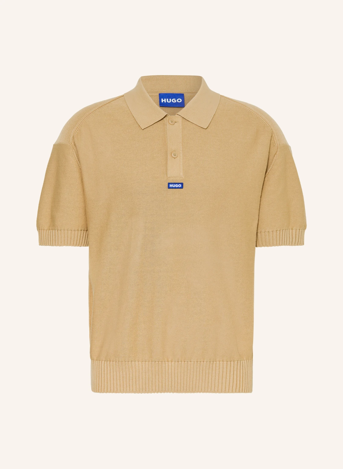 HUGO Strick-Poloshirt SAN PAISLEY