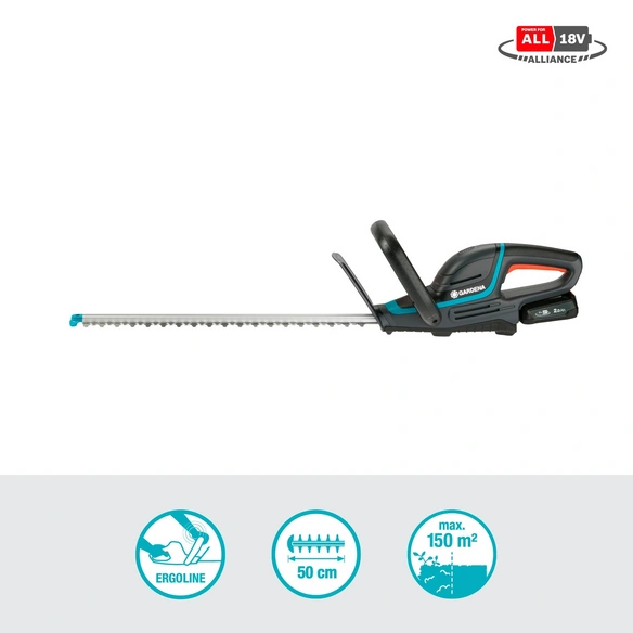 Akku-Heckenschere »ComfortCut P4All«, blauschwarz, Schwertlänge: 50 cm, mit Akku