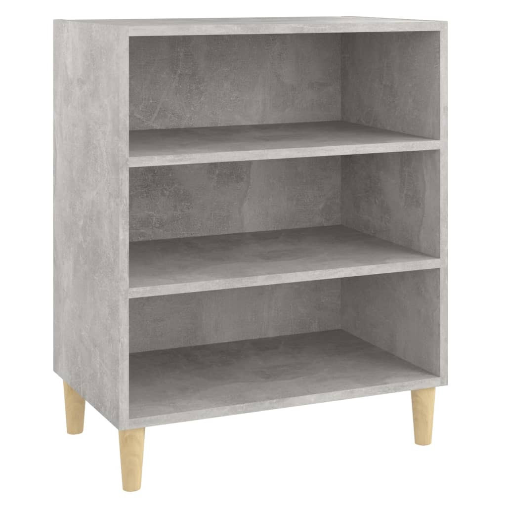 Szafka Szara Beton z Półkami 57x35x70 cm do Salonu Pokoju Sypialni
