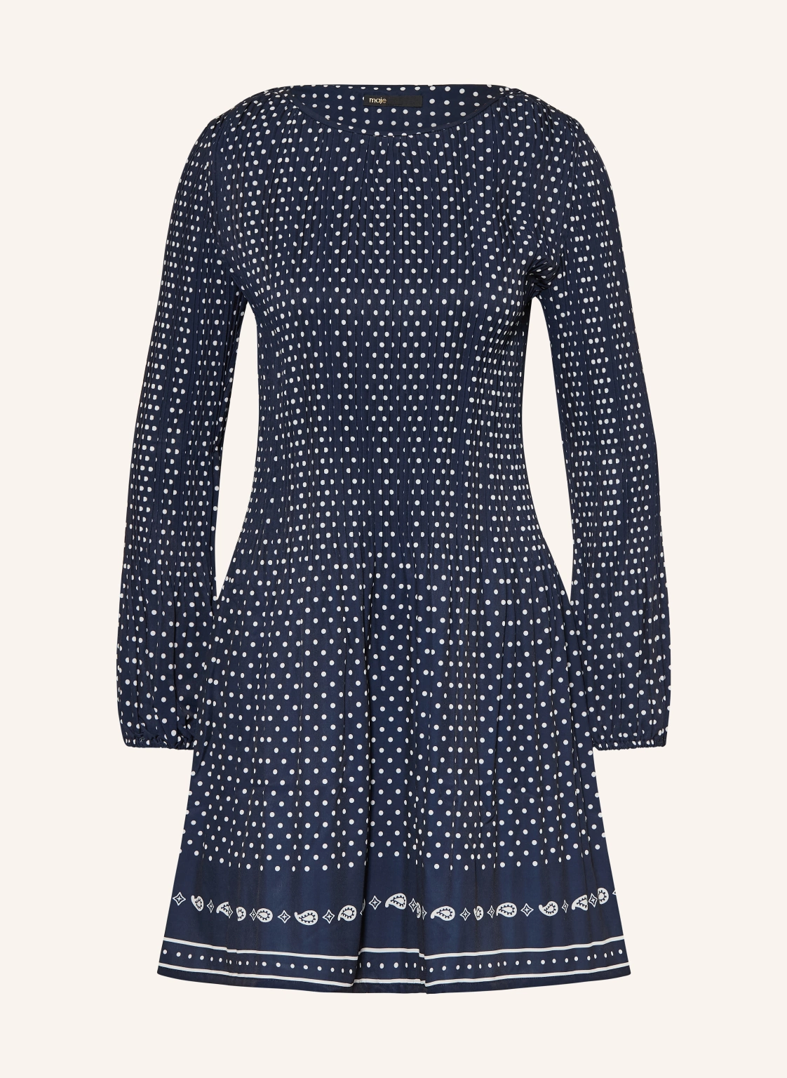 maje Kleid mit Plissees