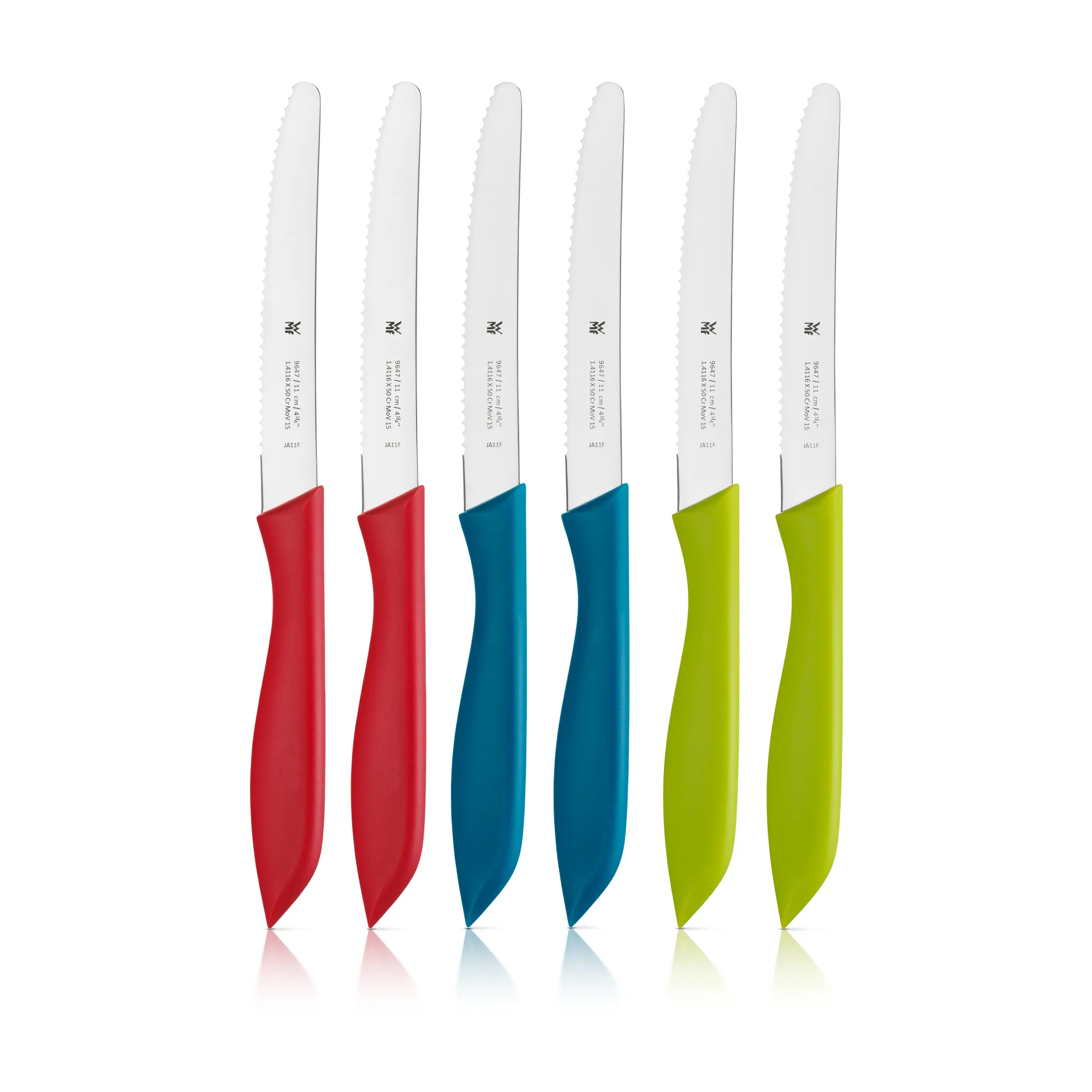 WMF 6-Piece Snack Knife Set, Multi-Colored