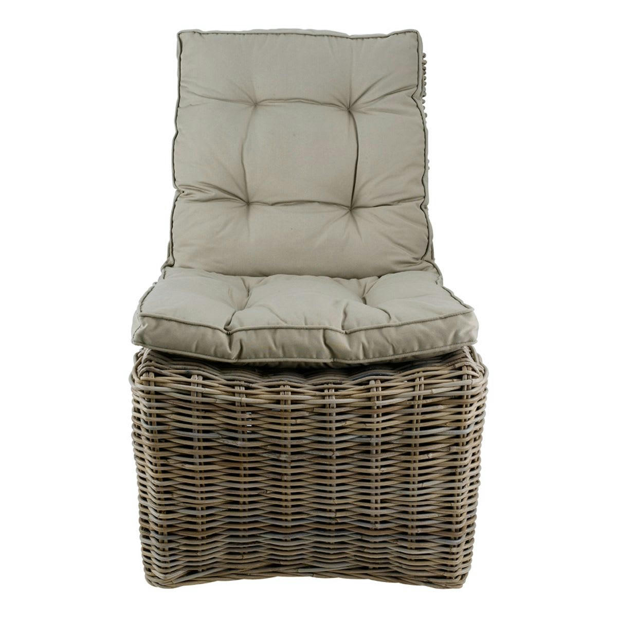 KUBU - Fauteuil en kubu avec assise polyester/coton