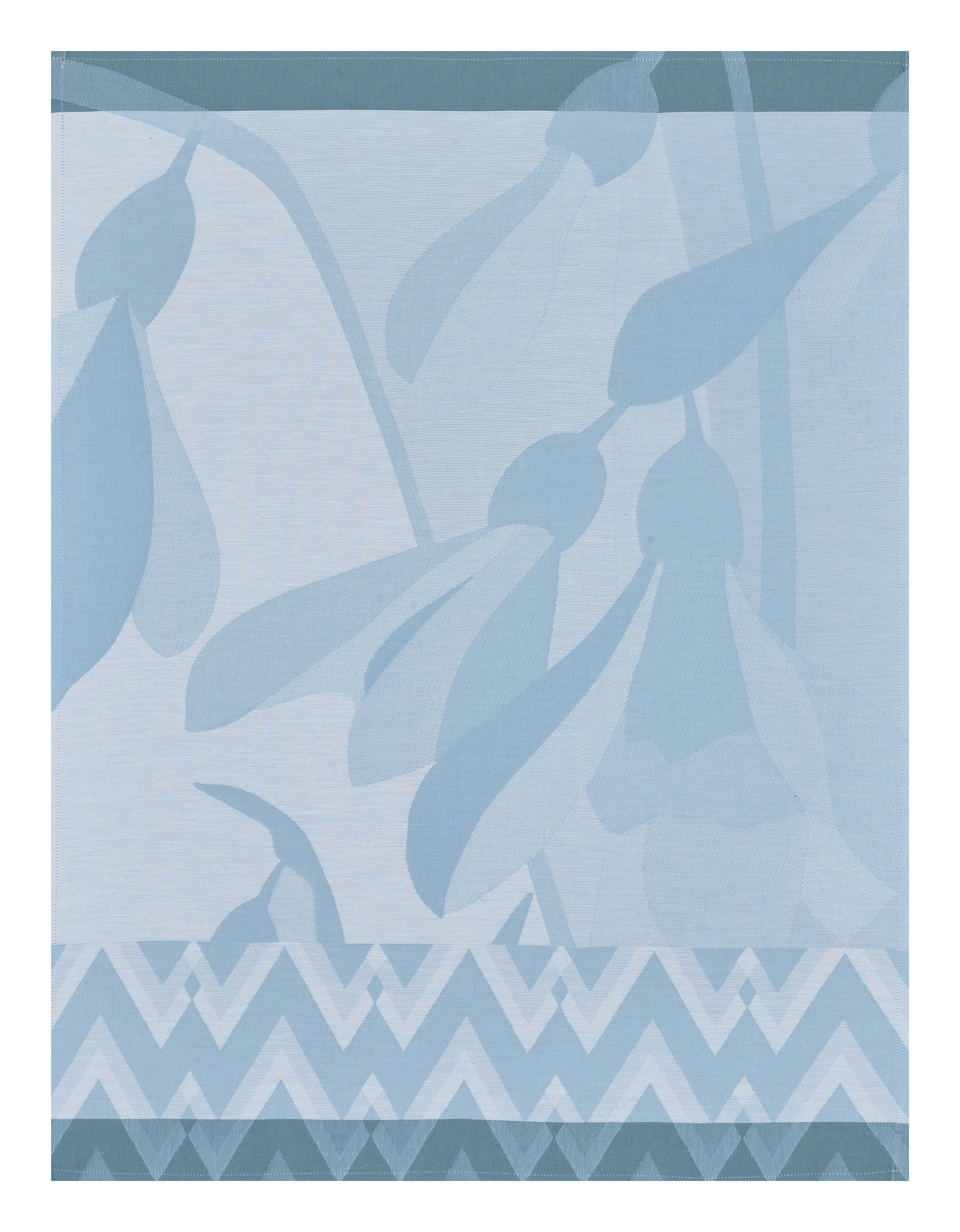 LA VIE EN VOSGES - Torchon en coton perce neige 60 x 80