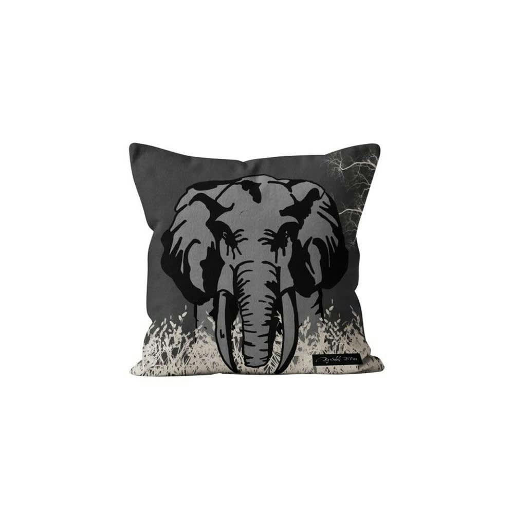 SAFARI - Housse de coussin éléphant 40x40cm