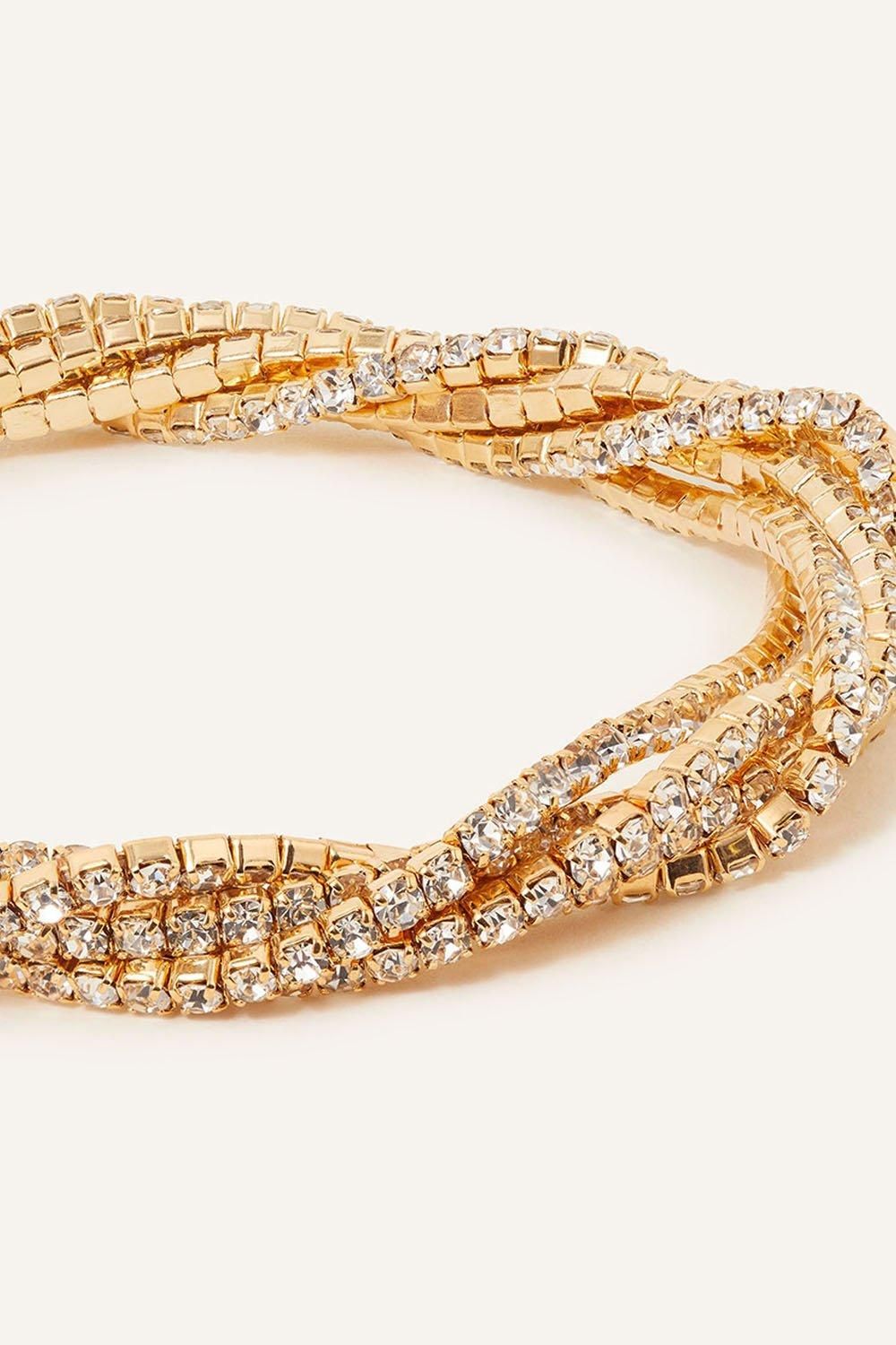 Accessorize Twisted Cupchain Stretch Bracelet