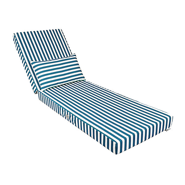 Coussin bain de soleil premium avec coussin - Rayures Vertes