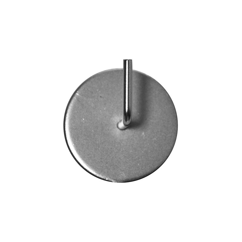 Support rond adhésif nickel mat 2 pièces MOBOIS