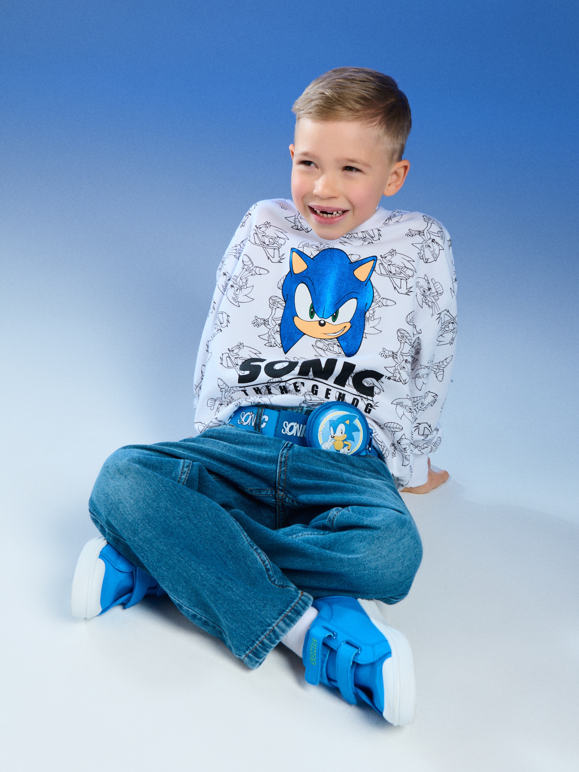 Parciany pasek z portfelem Sonic the Hedgehog