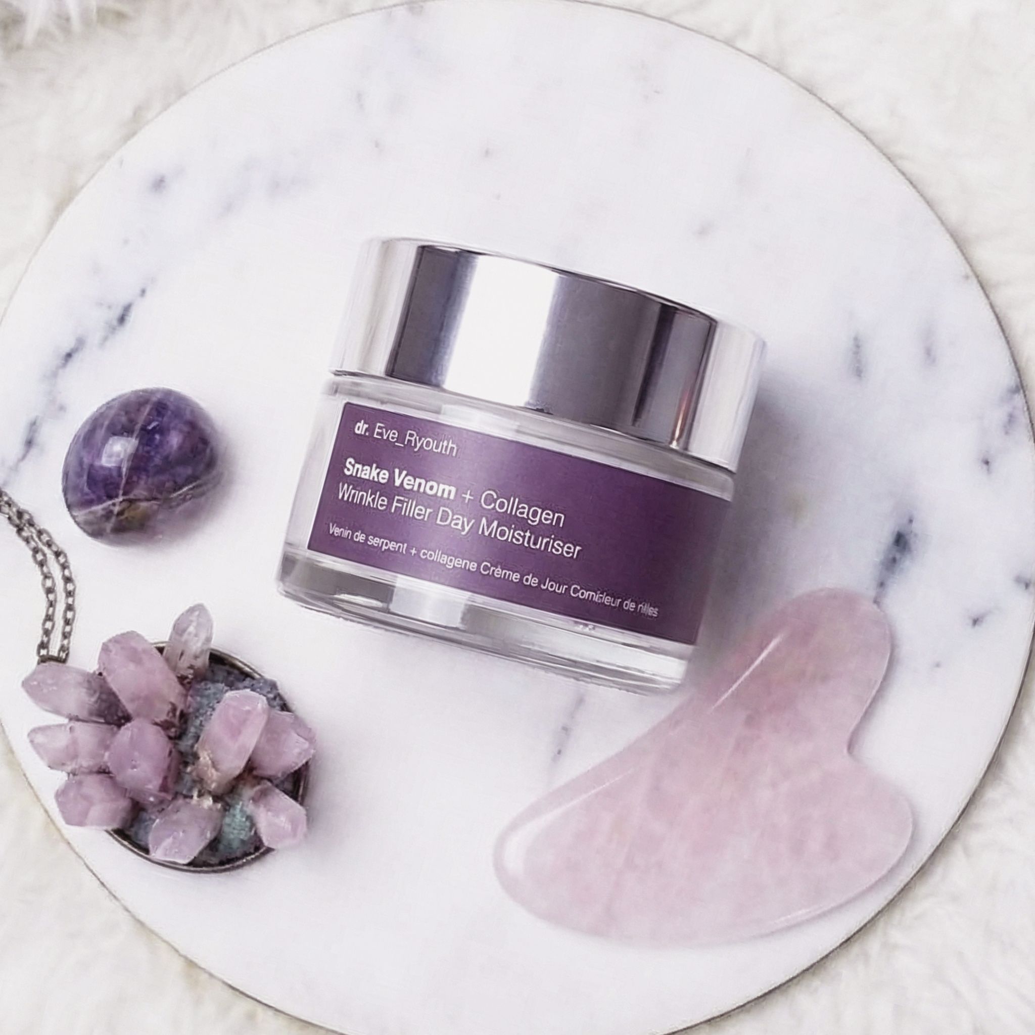 dr. Eve Ryouth Snake Venom   Collagen Wrinkle Filler Day Moisturiser 50ml   Vitamin C   Hyaluronic Acid Hydrabright Night Moisturiser 50ml