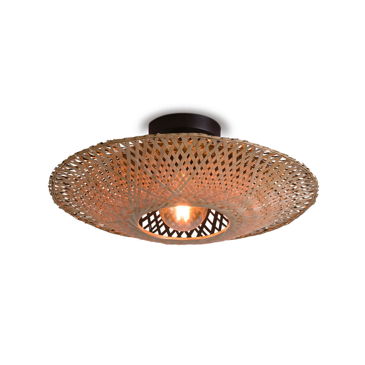GOOD&MOJO plafonnière Kalimantan - bruin - Ø60cm