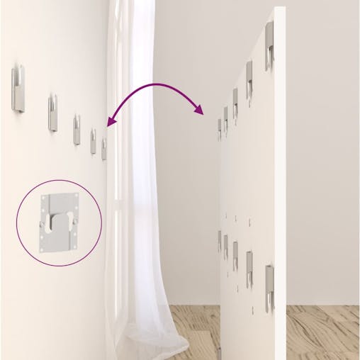 NNEVL Bed Headboard White 160x1.5x80 cm Engineered Wood