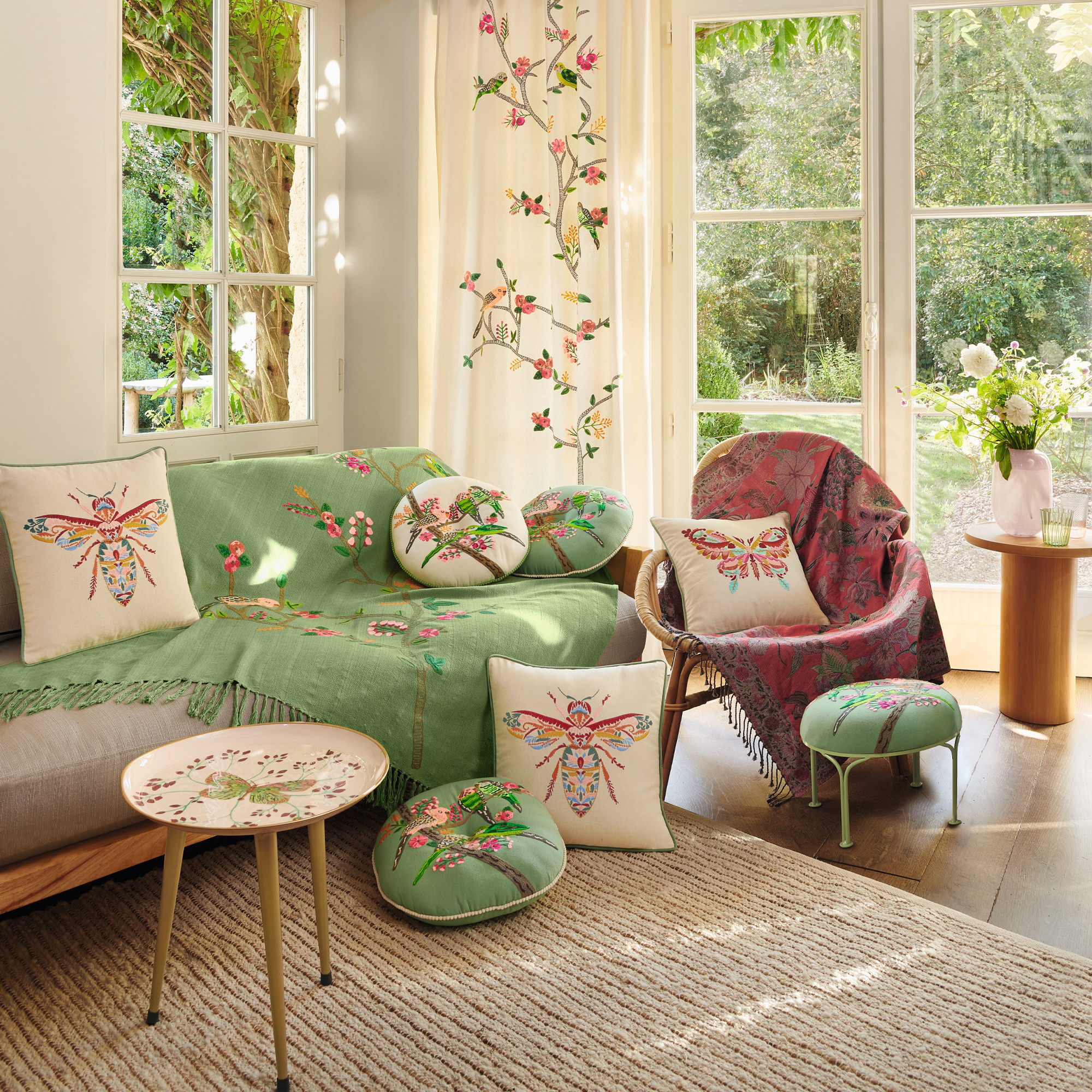 Plaid brodéAu festival