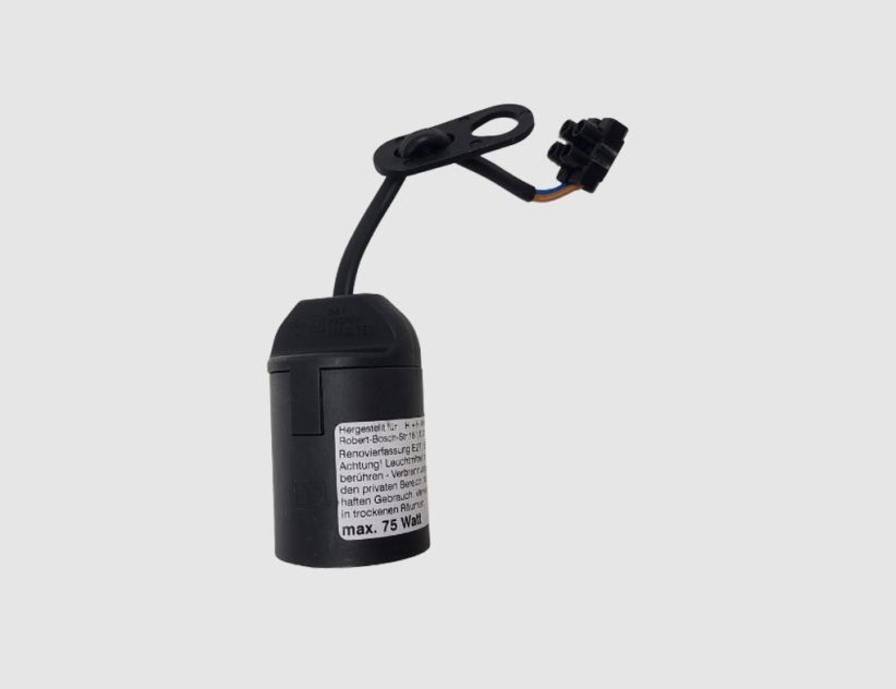 Lampenfassung E27 60W Schwarz