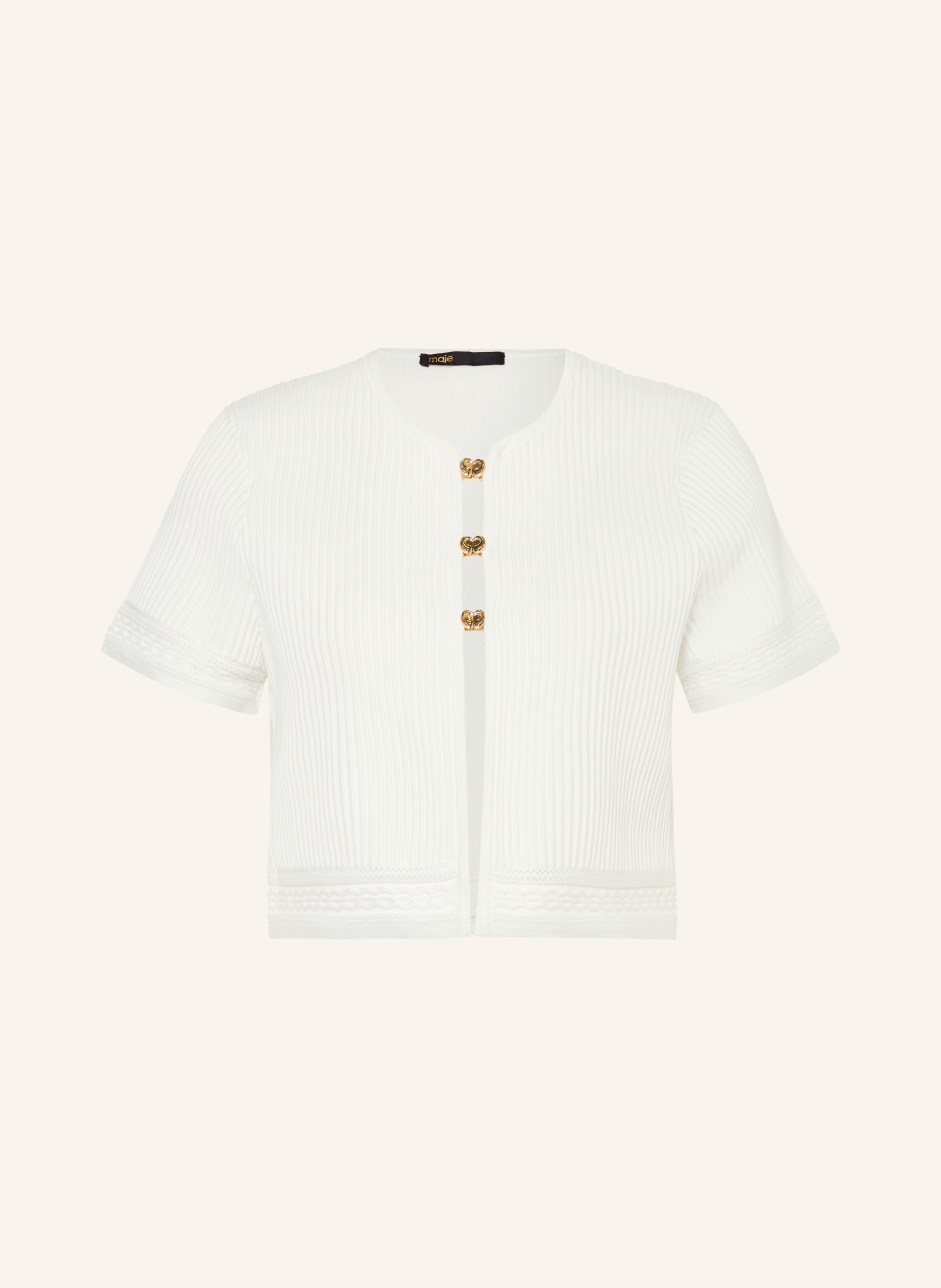 maje Cropped-Strickjacke