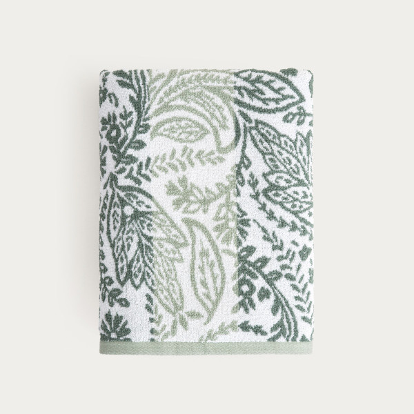 Ręcznik RONU pistacjowy wzorzysty 70x130 cm HOMLA