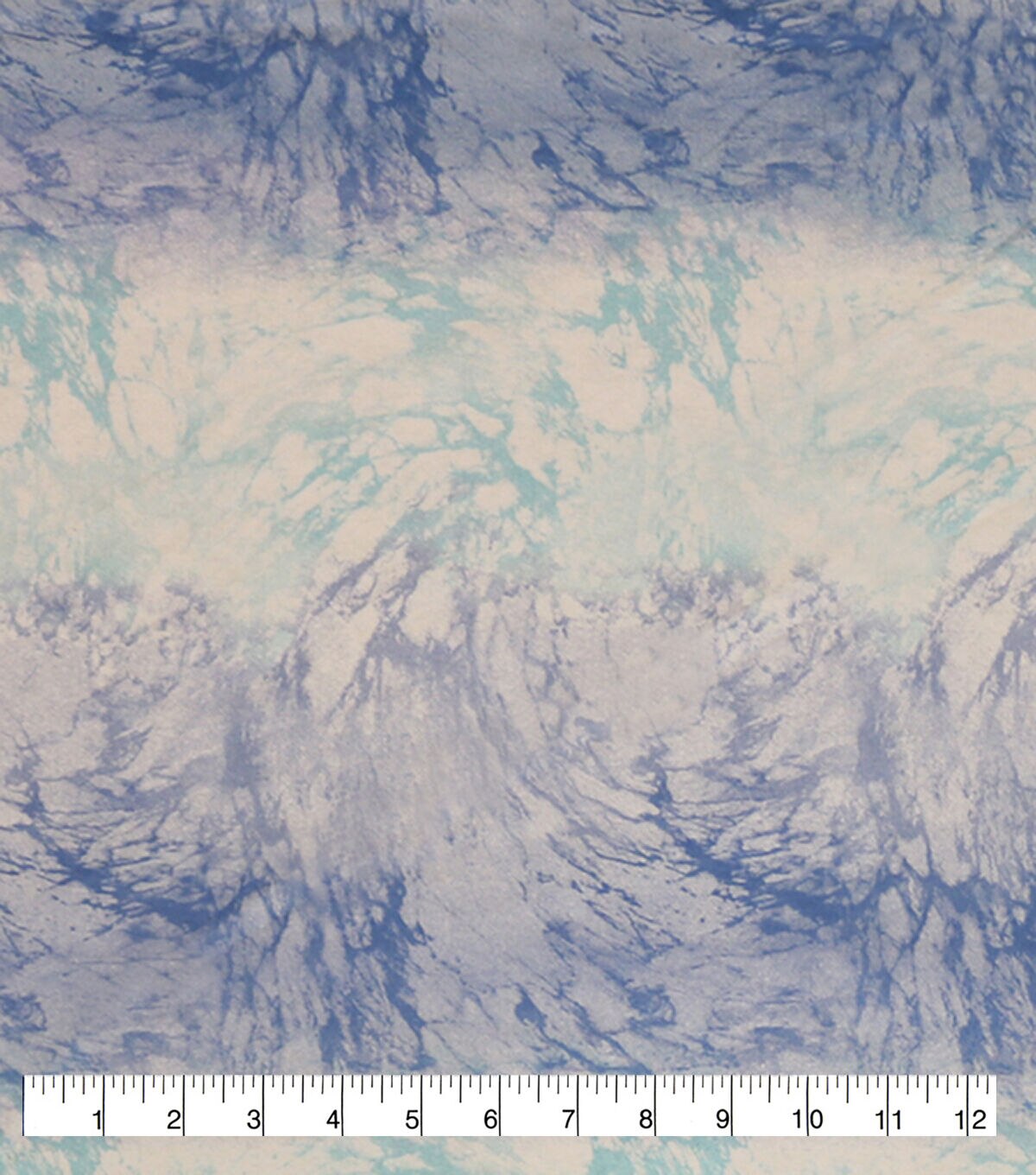 Blue Tie Dye Super Snuggle Flannel Fabric
