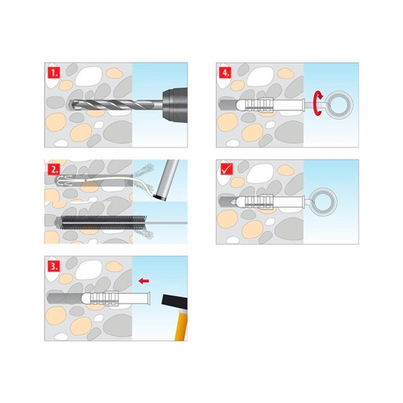 Spezialspreizdübel »Safe Fix Eye«, Polyamid (PA)