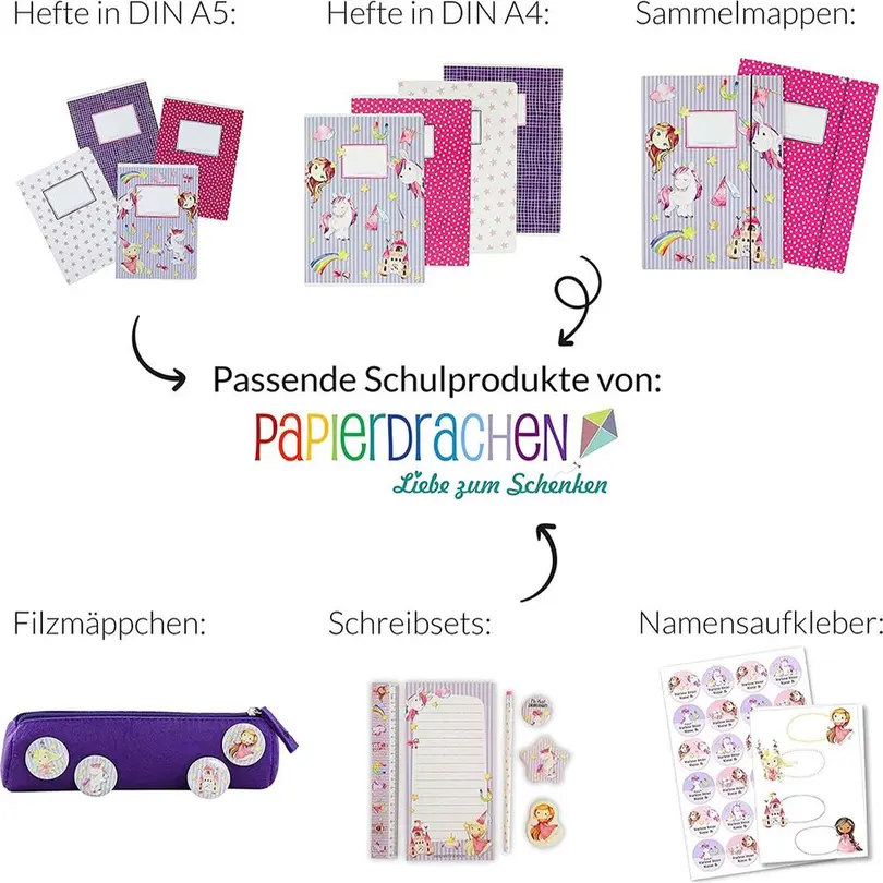 Schreibheft 4er-Set Kreativ