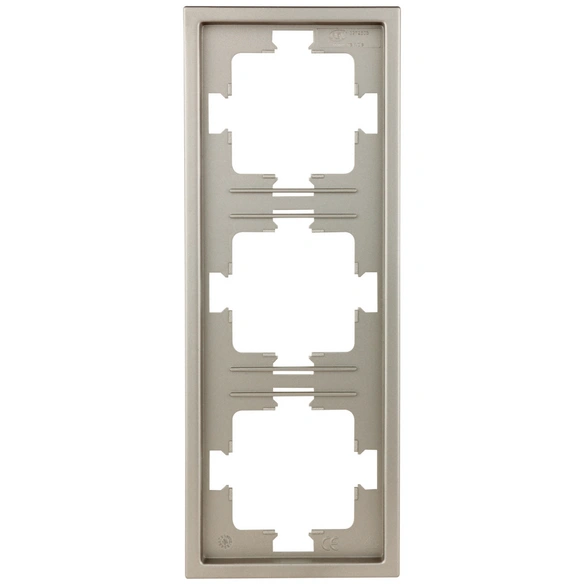 Rahmen 3-fach, Futura, Platin, 1,2 cm