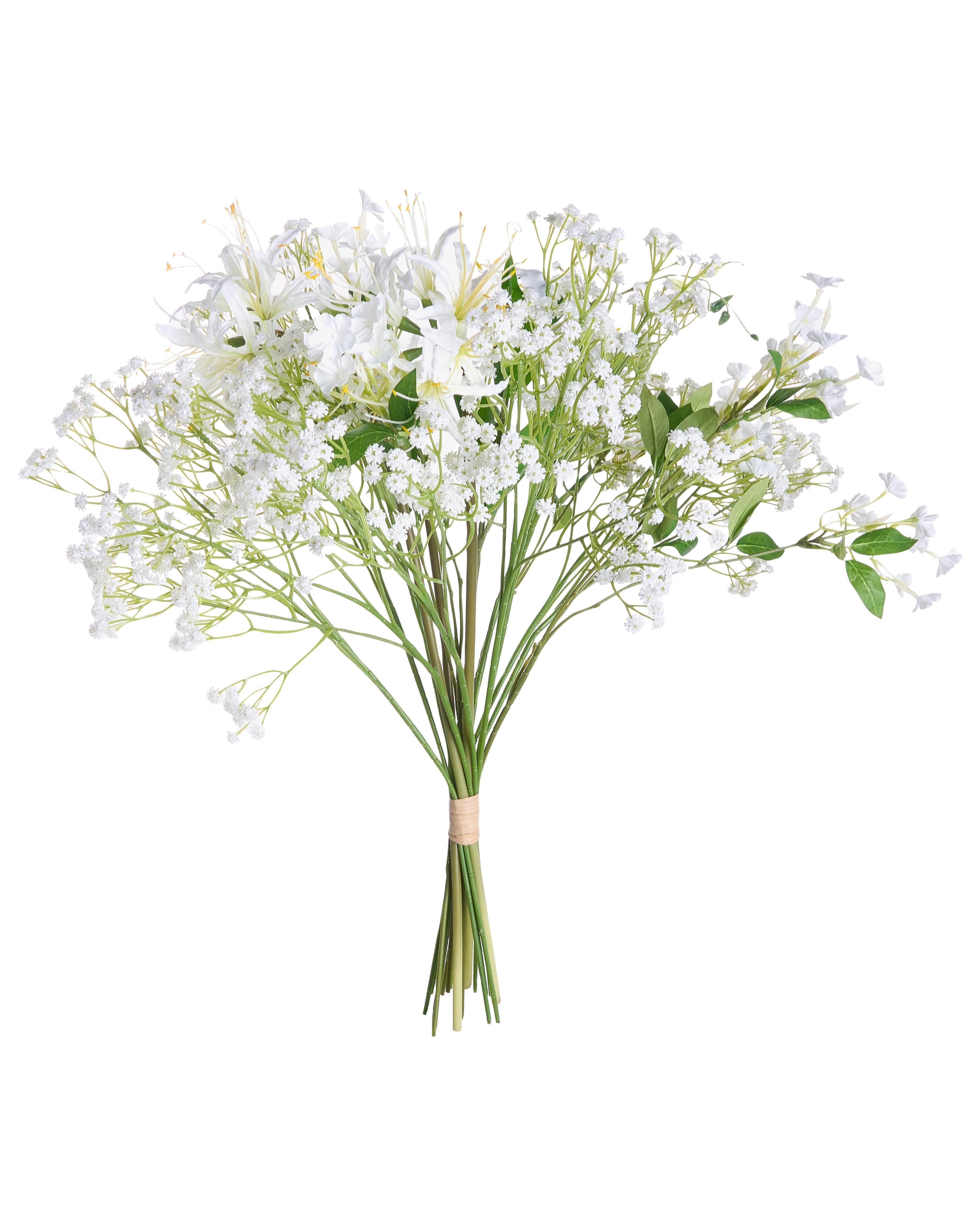 Artificial Flower Bouquet VEIROS 38 cm White