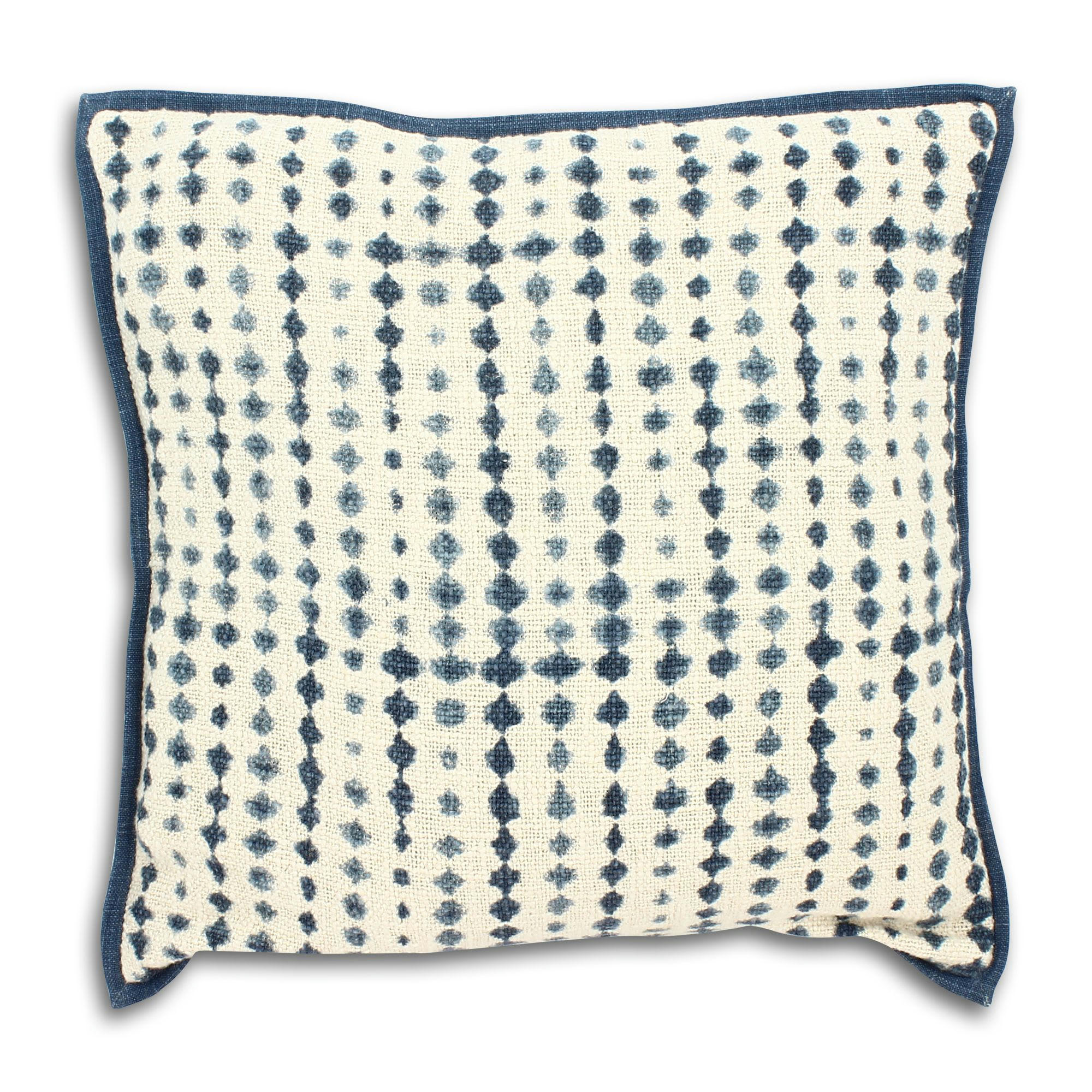 GALO - Coussin en coton bleu 45cm