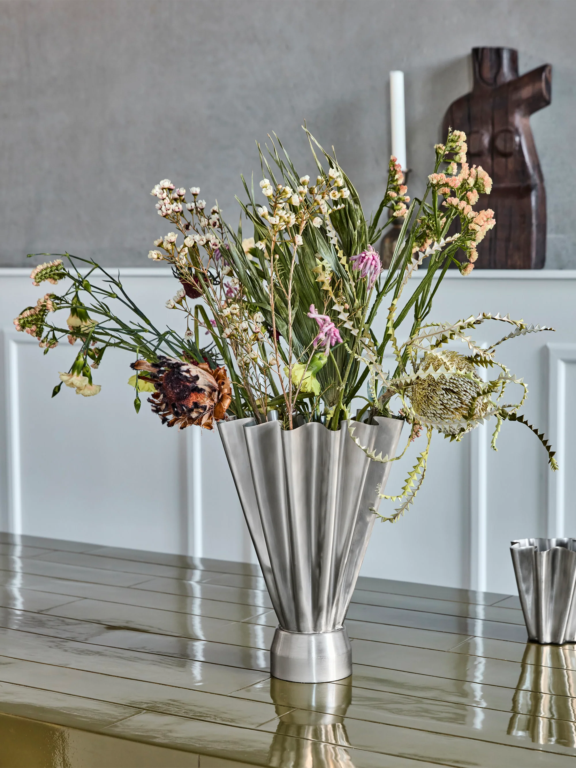 Handgefertigte Vase Flood, H 33 cm