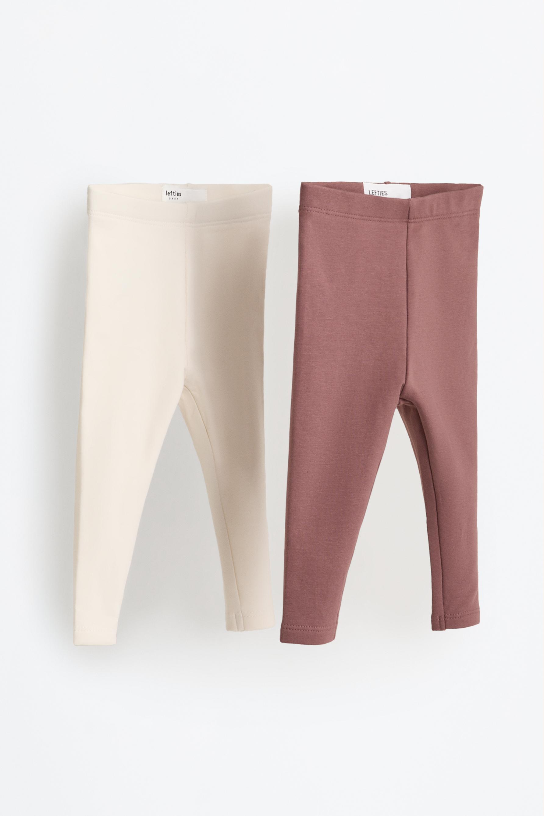 Pack 2 leggings afelpados