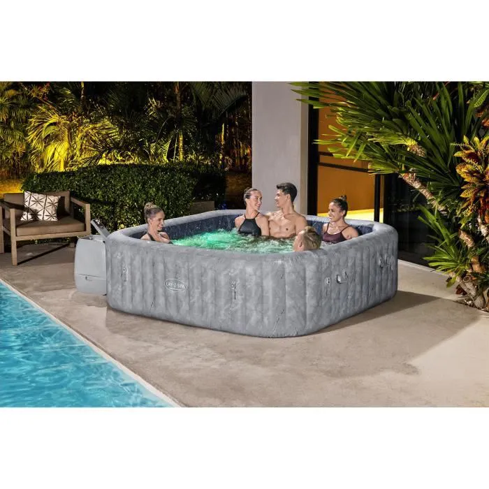 BESTWAY Lay-Z-Spa® San Francisco Hydrojet Pro™ 5-7 Person Square Inflatable Spa