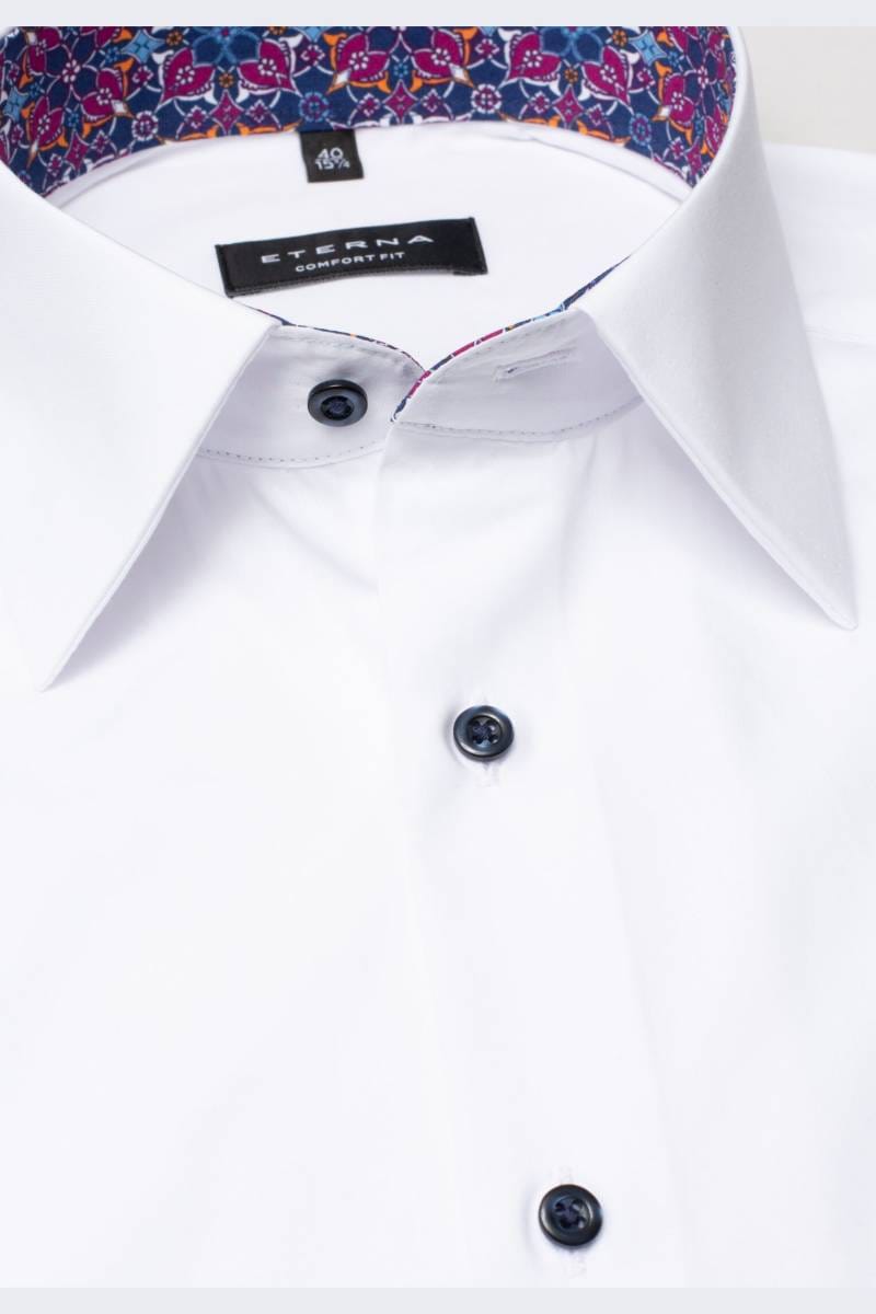 ETERNA Comfort Fit Hemd weiss, Einfarbig