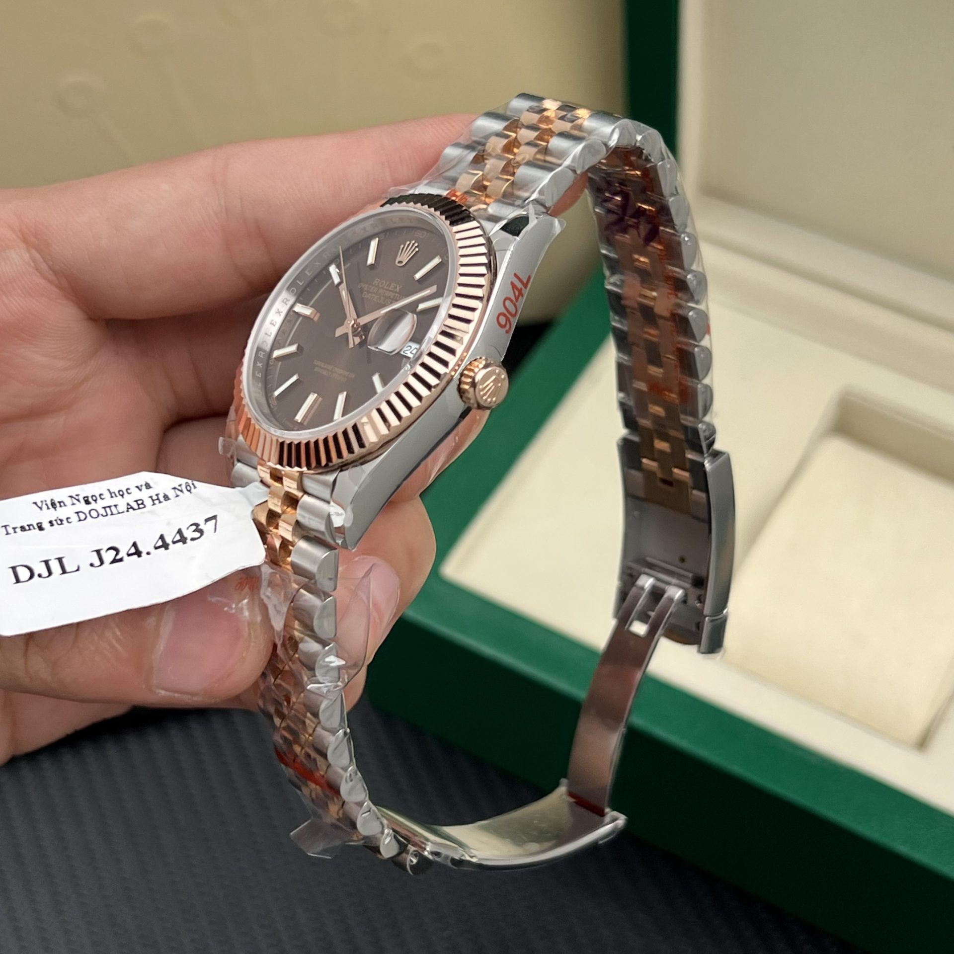 Rolex Datejust 126331 SS/RG Plated Chocolate Dial 41mm Jub Super Clone