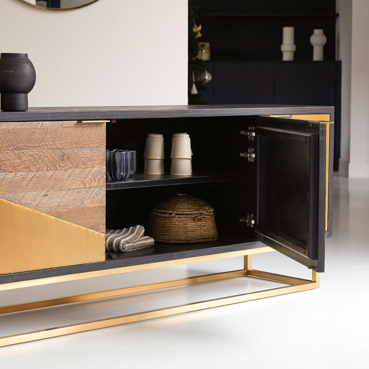 OSCAR - Meuble TV en chêne 240 cm