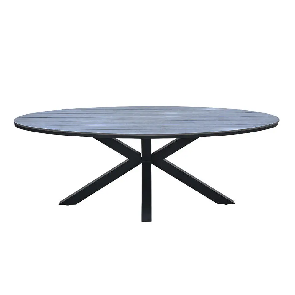 Garden Impressions Tulli tuintafel 220x115 cm - donker grijs