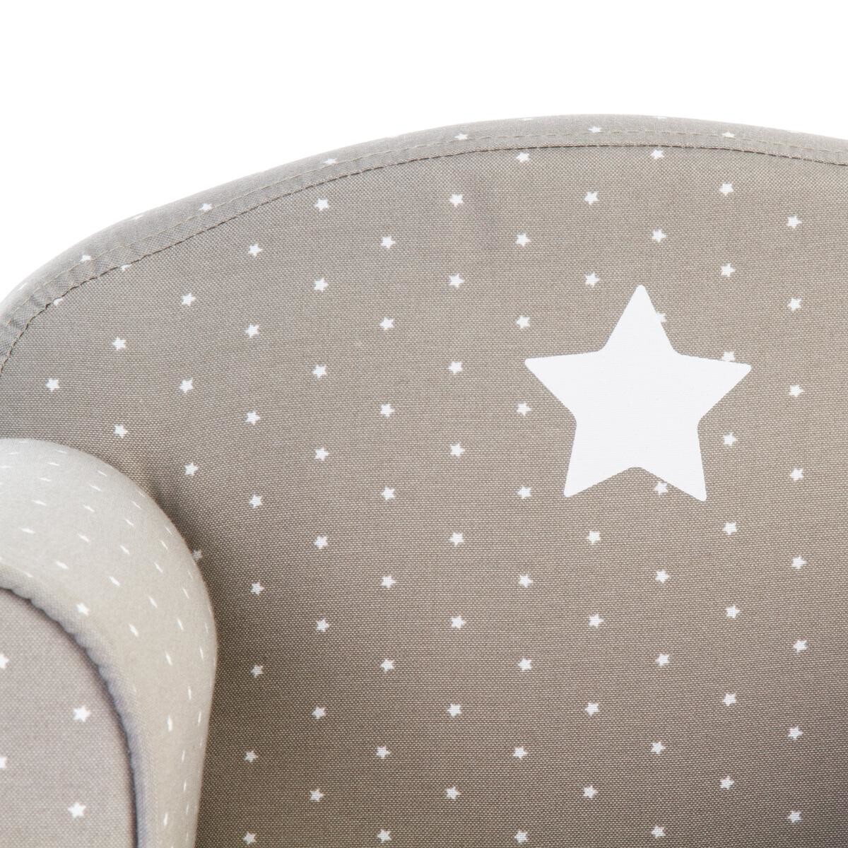 Kids armchair "Classique" Taupe grey