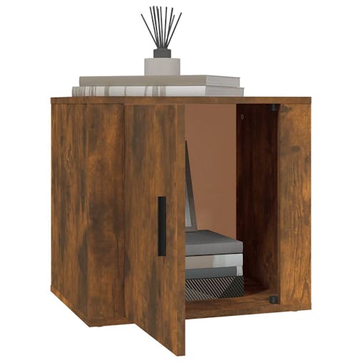 NNEVL Bedside Cabinets 2 pcs Smoked Oak 50x39x47 cm