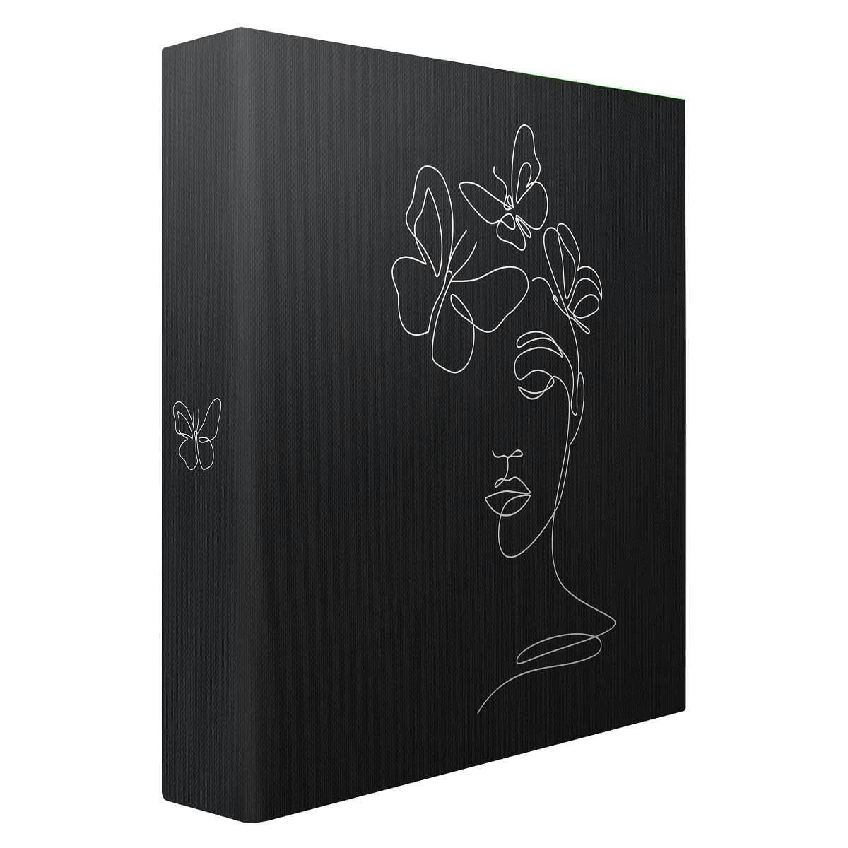 MUSE - Album photos pochettes lineart noir 200 photos 11,5x15 cm