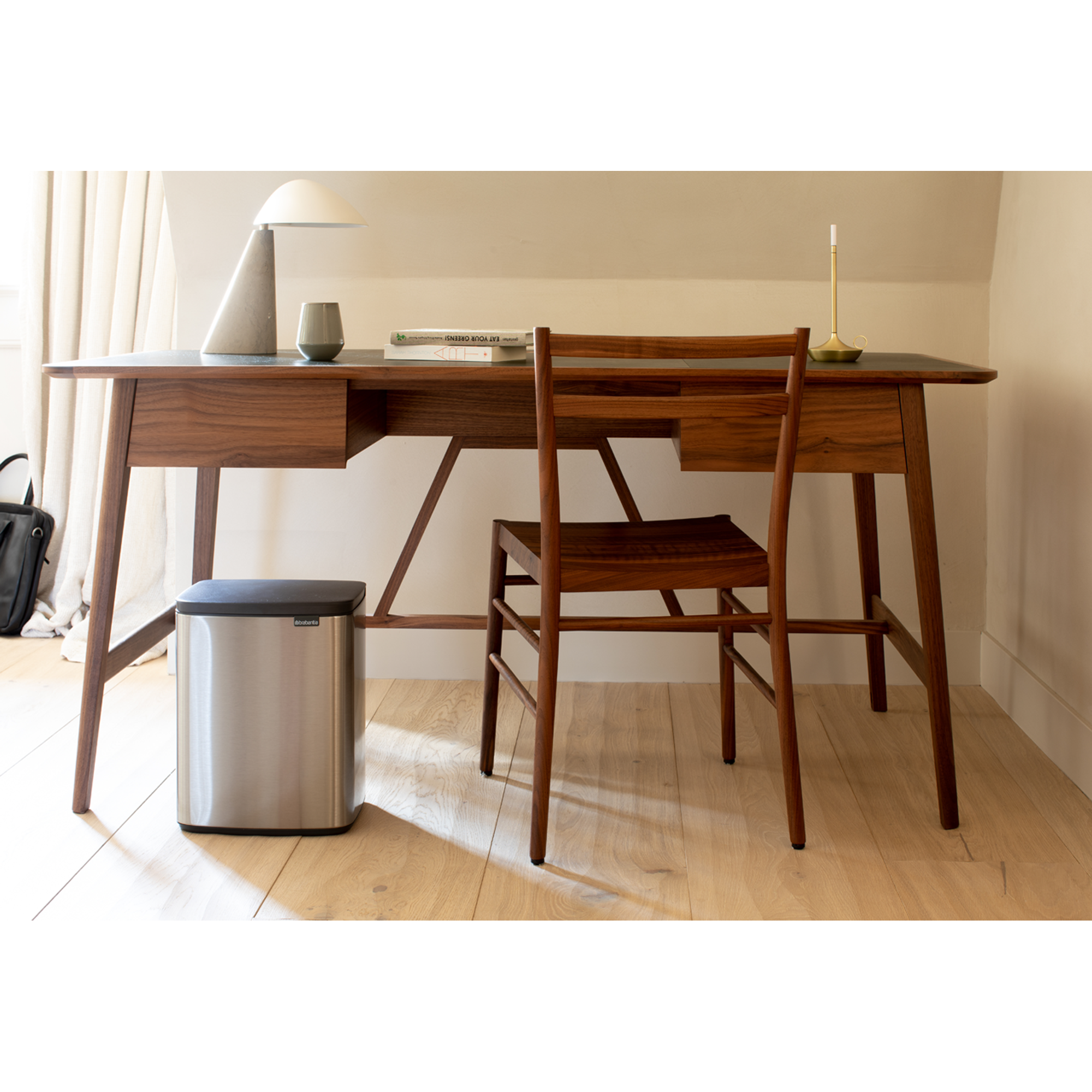 Brabantia Bo Afvalemmer, 12 liter - Matt Steel Fingerprint Proof